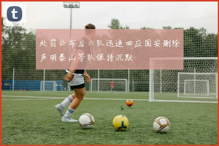 处罚公布后六队迅速回应国安删除声明泰山等队保持沉默